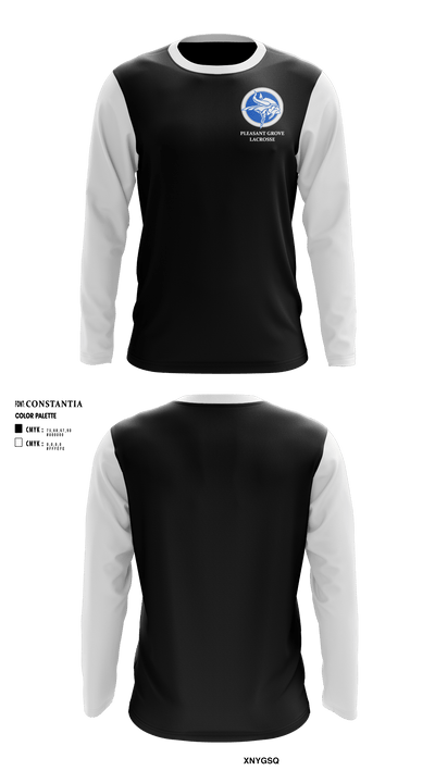 Pleasant Grove High School Lacrosse 63256449 Long Sleeve Performance Shirt - 2