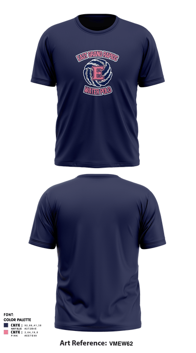 East Grand Rapids High School Water Polo 3670139 Short Sleeve Performance Shirt - 10 (1)