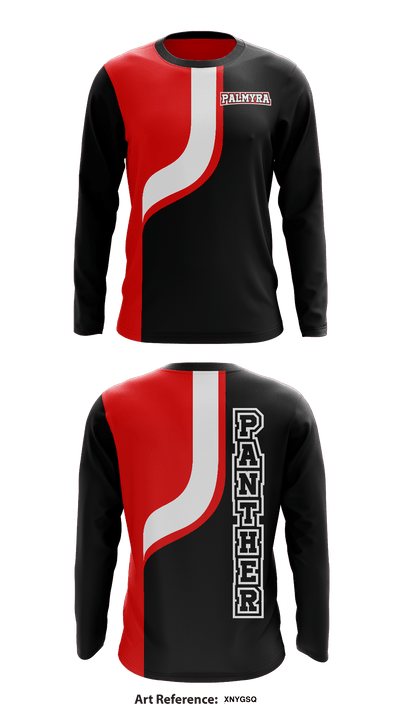 Palmyra High School Track 17565726 Long Sleeve Performance Shirt - 1