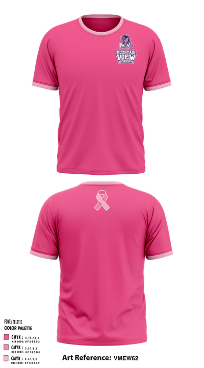 Mountain View High School Soccer 25528886 Short Sleeve Performance Shirt - 2