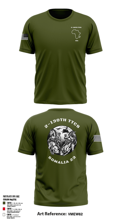2-130th TTCS 72219960 Short Sleeve Performance Shirt - 7