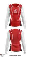 Neshannock Senior High School Volleyball 87814625 Women's Long Sleeve V-neck Shirt - 1