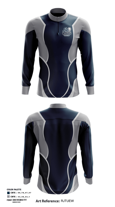 Flower Mound 9th Grade Campus Wrestling 86342046 Quarter Zip Jacket - 1