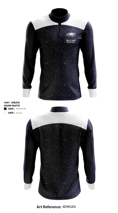 Millard Senior High School Basketball 38918404 Long Sleeve Performance Shirt - 1