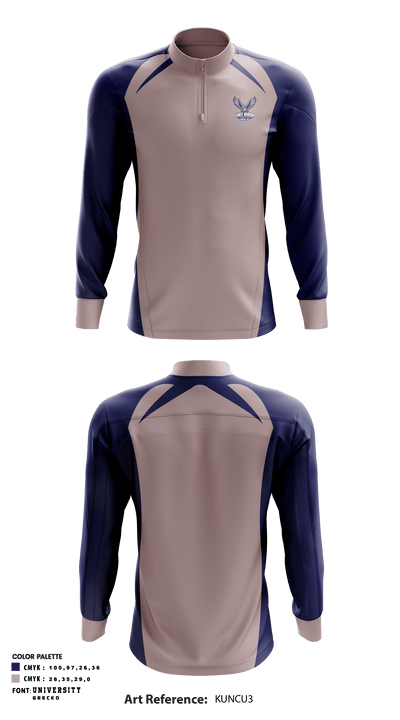 James Madison High School Golf 26337562 Quarter Zip Jacket - 1
