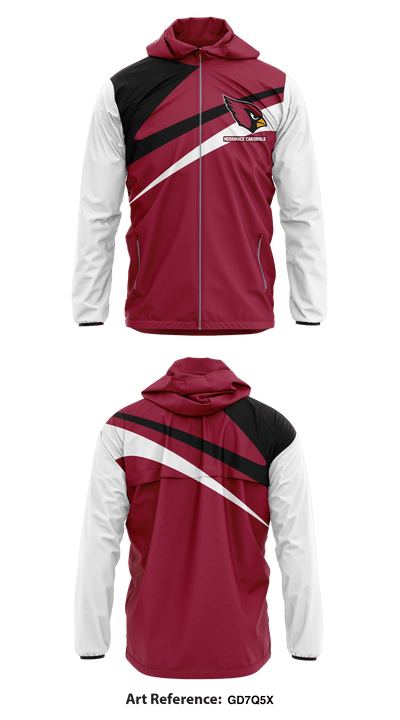 Merrimack Cardinals 42988628 Windbreaker - 1