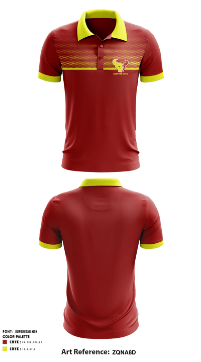 Hampton Cove Middle School 33906534 Short Sleeve Performance Polo - 1