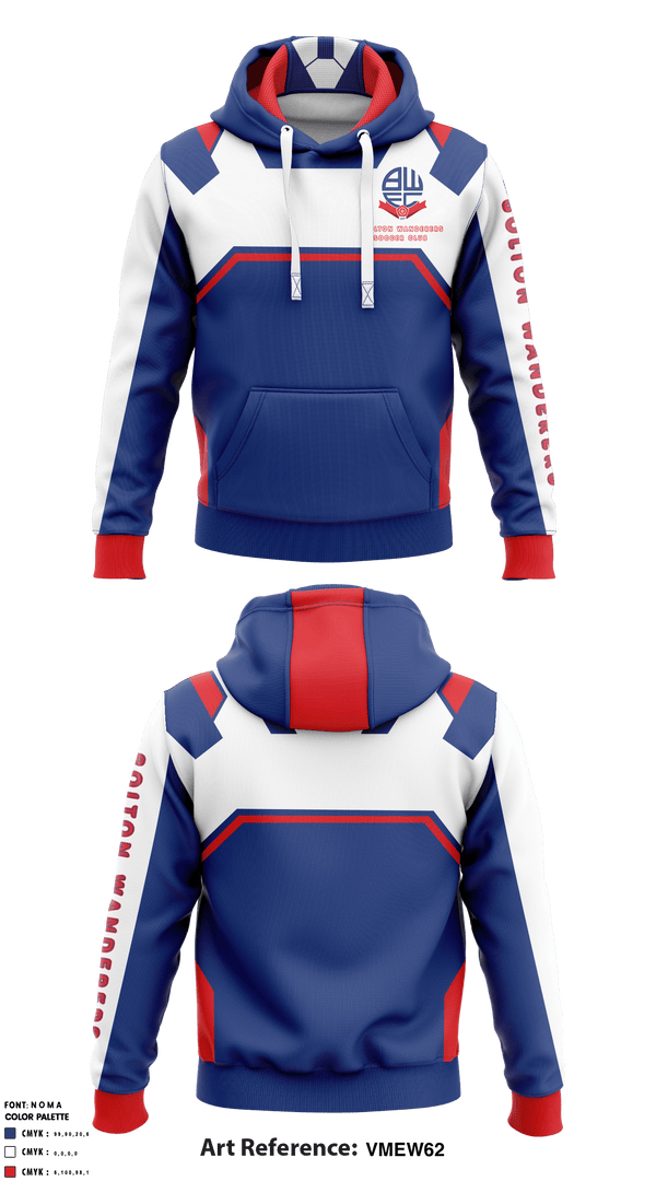 Hoodie, Bolton Wanderers Soccer Club, Men's Soccer, Teamtime, Team time, sublimation, custom sports apparel, team uniforms, spirit wear, spiritwear, sports uniforms, custom shirts, team store, custom team store, fundraiser sports, apparel fundraiser