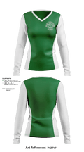 Commerce Crush 30362155 Women's Long Sleeve V-neck Shirt - 1