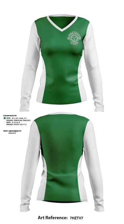 Commerce Crush 30362155 Women's Long Sleeve V-neck Shirt - 1