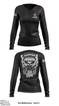 2nd PLT Chainsmokers 3207502 Women's Long Sleeve V-neck Shirt - 3