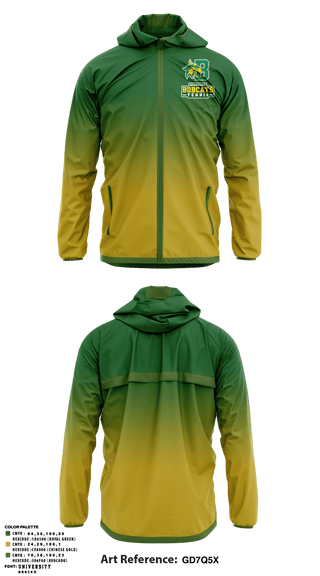 Windbreaker, Bobcat Tennis, Tennis, Teamtime, Team time, sublimation, custom sports apparel, team uniforms, spirit wear, spiritwear, sports uniforms, custom shirts, team store, custom team store, fundraiser sports, apparel fundraiser