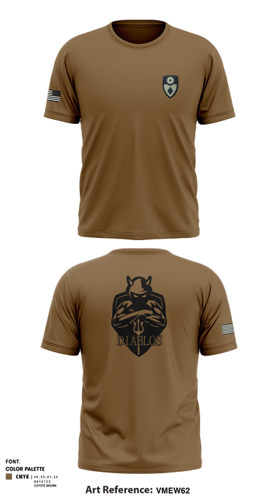 Diablos 76430974 Short Sleeve Performance Shirt - 1