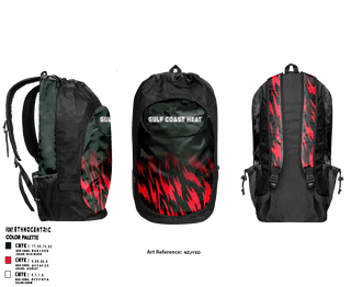 Gear Bag, Gulf Coast Heat, Women's Basketball, Teamtime, Team time, sublimation, custom sports apparel, team uniforms, spirit wear, spiritwear, sports uniforms, custom shirts, team store, custom team store, fundraiser sports, apparel fundraiser