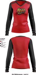 Primal Scales 55023388 Women's Long Sleeve V-neck Shirt - 2