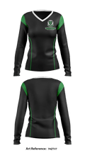 Thousand Oaks High School Basketball 50002341 Women's Long Sleeve V-neck Shirt - 1