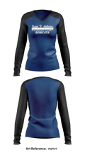 Susan B. Anthony Elementary 24995928 Women's Long Sleeve V-neck Shirt - 1