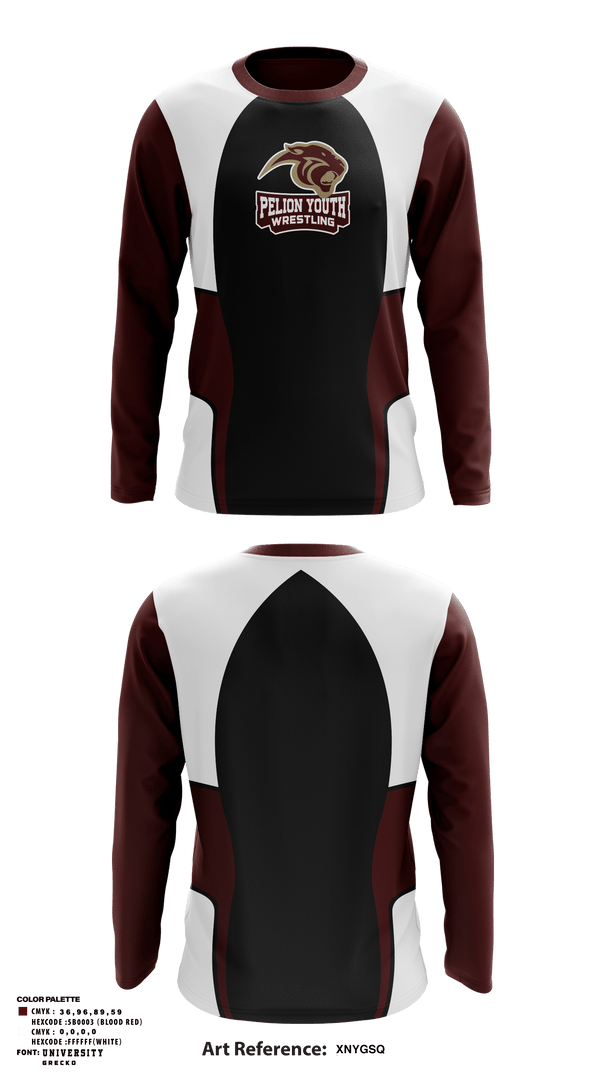 Long Sleeve Performance Shirt, Pelion Youth Wrestling, Wrestling, Teamtime, Team time, sublimation, custom sports apparel, team uniforms, spirit wear, spiritwear, sports uniforms, custom shirts, team store, custom team store, fundraiser sports, apparel fundraiser