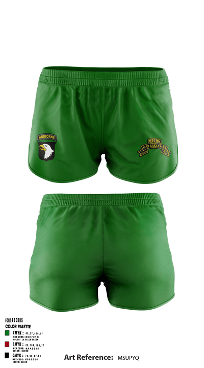 1-33 Cav 1762089 Women's Shorts - 1