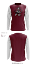 Piedmont Hills High School Swimming 89649821 Long Sleeve Performance Shirt - 1