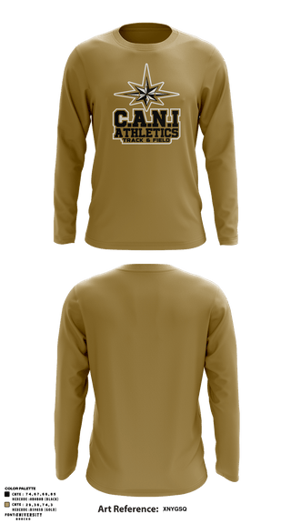 Long Sleeve Performance Shirt, C.A.N.I Athletics Track & Field, Track & Field, Teamtime, Team time, sublimation, custom sports apparel, team uniforms, spirit wear, spiritwear, sports uniforms, custom shirts, team store, custom team store, fundraiser sports, apparel fundraiser