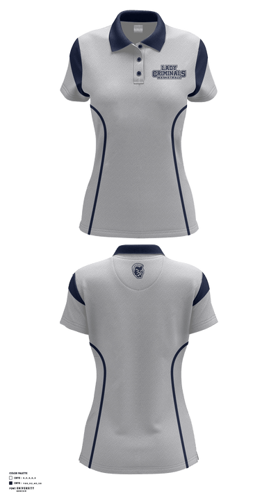 Yuma High School Basketball 97290684 Women's Short Sleeve Performance Polo  - 14