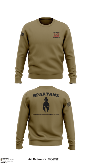 Crew Neck Sweatshirt, , Army, Teamtime, Team time, sublimation, custom sports apparel, team uniforms, spirit wear, spiritwear, sports uniforms, custom shirts, team store, custom team store, fundraiser sports, apparel fundraiser