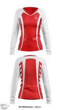 Germantown High School Soccer 20087610 Women's Long Sleeve V-neck Shirt - 1