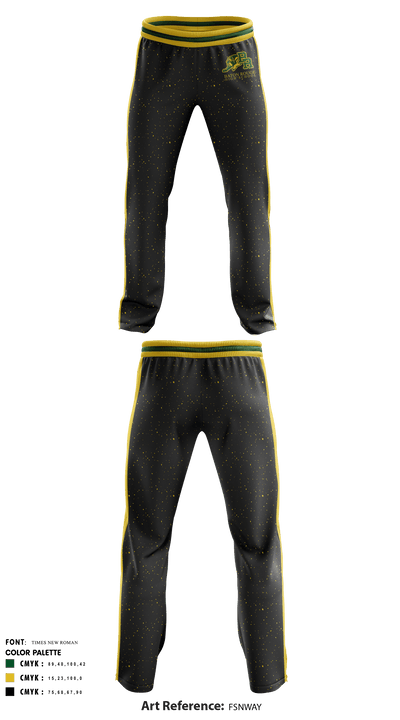 Baton Rouge Magnet High School Gymnastics 22417261 Sweatpants - 2