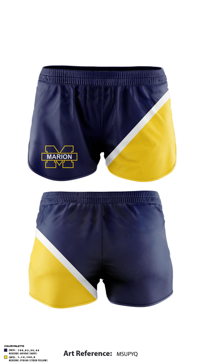 Marion High School Drill 34255137 Track Shorts - 1