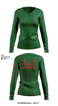 B 104th 82799853 Women's Long Sleeve V-neck Shirt - 1
