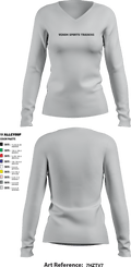 Venom Sports Training 59845358 Women's Long Sleeve V-neck Shirt - 9
