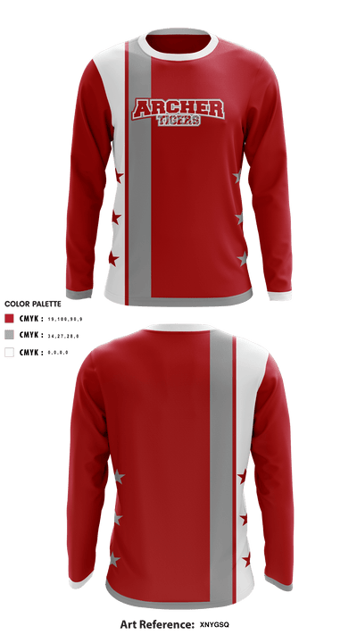 Archer Athletic Association 85302557 Long Sleeve Performance Shirt - 12