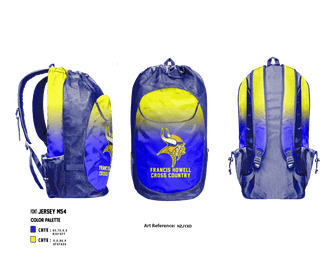Gear Bag, Francis Howell High School Cross Country, Cross Country, Teamtime, Team time, sublimation, custom sports apparel, team uniforms, spirit wear, spiritwear, sports uniforms, custom shirts, team store, custom team store, fundraiser sports, apparel fundraiser