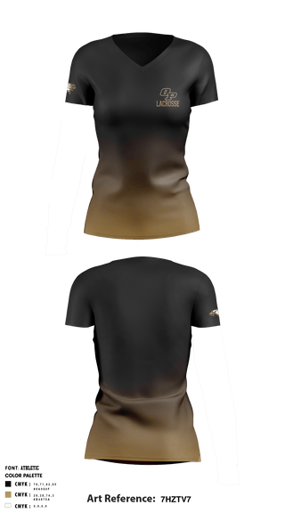 Women's Short Sleeve Vneck Shirt, Oak Park High School Lacrosse, Men's Lacrosse, Teamtime, Team time, sublimation, custom sports apparel, team uniforms, spirit wear, spiritwear, sports uniforms, custom shirts, team store, custom team store, fundraiser sports, apparel fundraiser