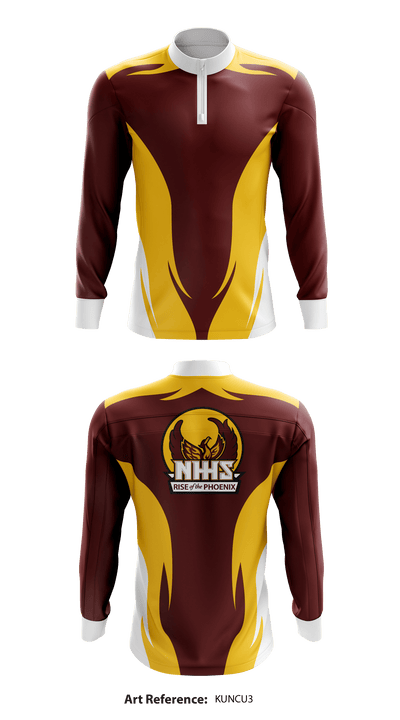 New Hampstead High School Cheer 16755023 Long Sleeve Performance Shirt - 1
