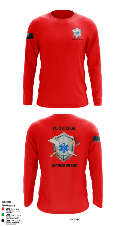 Willits Little Lake Joint Rescue Task Force 48326276 Long Sleeve Performance Shirt - 1