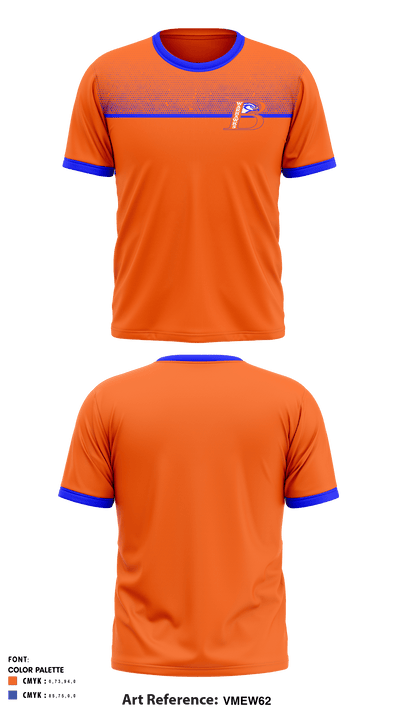 Bloomfield High School 25832880 Short Sleeve Performance Shirt - 1