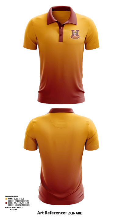 Harrisburg High School Tennis 91966565 Short Sleeve Performance Polo - 1