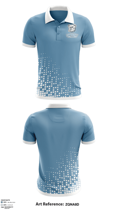 Sweeny High School Swimming 68123214 Short Sleeve Performance Polo - 1