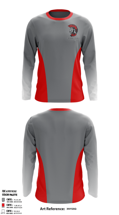 Bernalillo High School Bowling 14046792 Long Sleeve Performance Shirt - 4