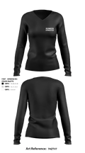 Plymouth Gymnastics 52029102 Women's Long Sleeve V-neck Shirt - 2