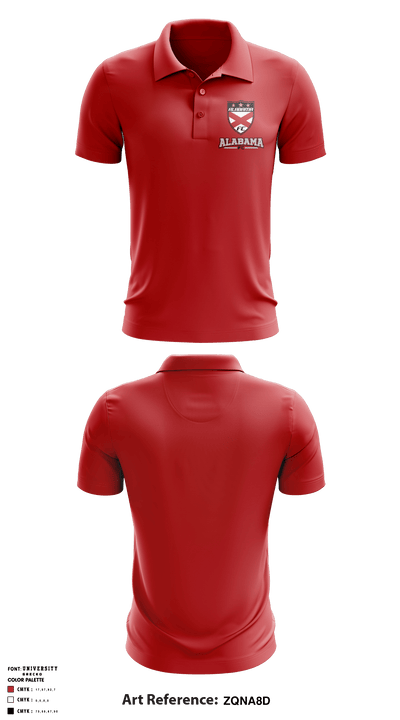 Alabama FC 6060927 Short Sleeve Performance Polo - 4