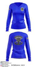 18 CWS 64943674 Women's Long Sleeve V-neck Shirt - 2