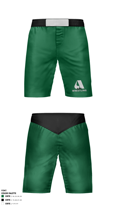 Aiea High School Wrestling 79734780 Fight Shorts - 1