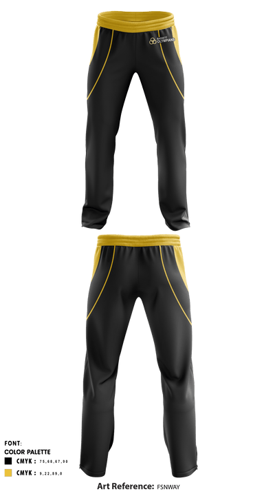 Bassett High School Cheer 22060003 Sweatpants - 1