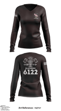 1-54th SFAB 34577989 Women's Long Sleeve V-neck Shirt - 4