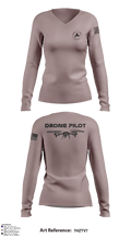 Raven Drone Solutions 1320053 Women's Long Sleeve V-neck Shirt - 2