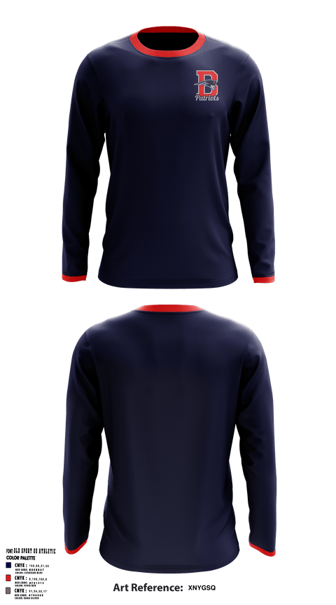 Long Sleeve Performance Shirt, Patriots, Men's Basketball, Teamtime, Team time, sublimation, custom sports apparel, team uniforms, spirit wear, spiritwear, sports uniforms, custom shirts, team store, custom team store, fundraiser sports, apparel fundraiser