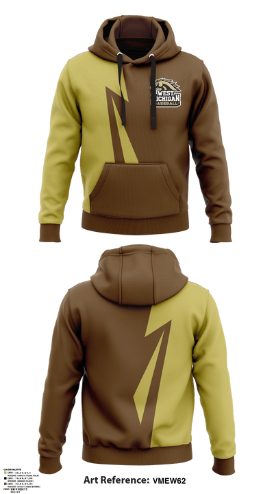 West Michigan Broncos Baseball Club 75740371 Hoodie - 1